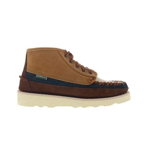 Sebago Cayuga Mid 7111G6W-A34 Womens Brown Suede Lace Up Chukkas Boots