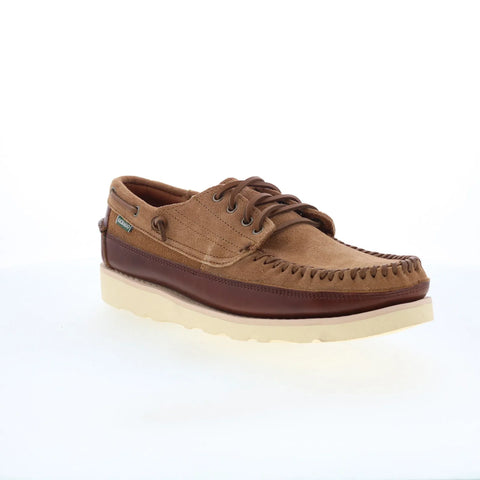 Sebago Keuka Lea Canoe Moc Mens Brown Suede Loafers & Slip Ons Boat Shoes