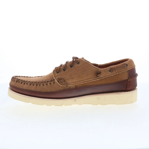 Sebago Keuka Lea Canoe Moc Mens Brown Suede Loafers & Slip Ons Boat Shoes