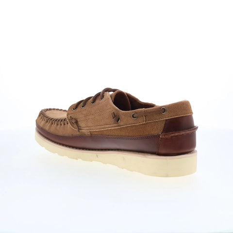 Sebago Keuka Lea Canoe Moc Mens Brown Suede Loafers & Slip Ons Boat Shoes