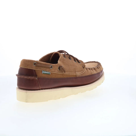 Sebago Keuka Lea Canoe Moc Mens Brown Suede Loafers & Slip Ons Boat Shoes