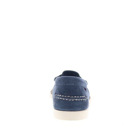 Sebago Dan Boat Flesh Out Mens Blue Suede Loafers & Slip Ons Penny Shoes
