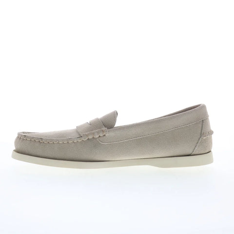 Sebago Dan Boat Flesh Out Mens Brown Suede Loafers & Slip Ons Penny Shoes