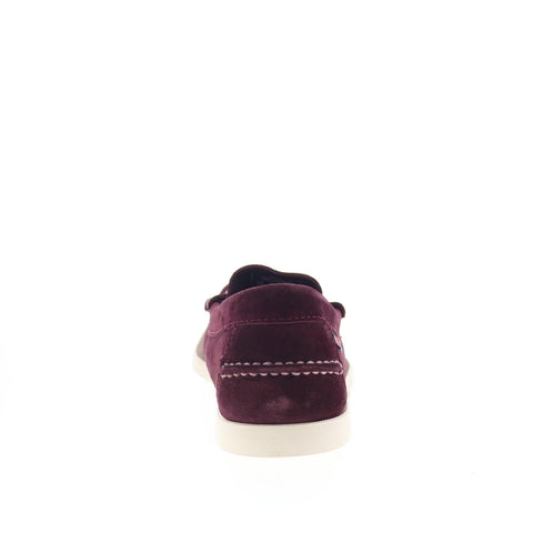 Sebago Dan Boat Flesh Out Mens Burgundy Loafers & Slip Ons Penny Shoes