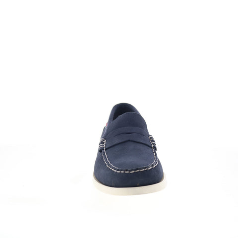 Sebago Dan Boat Roughout Mens Blue Loafers & Slip Ons Casual Shoes
