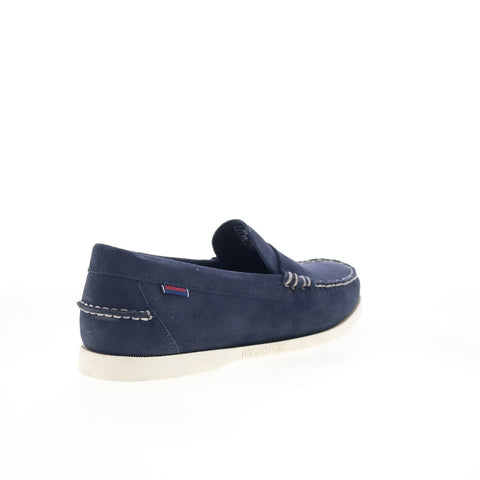 Sebago Dan Boat Roughout Mens Blue Loafers & Slip Ons Casual Shoes