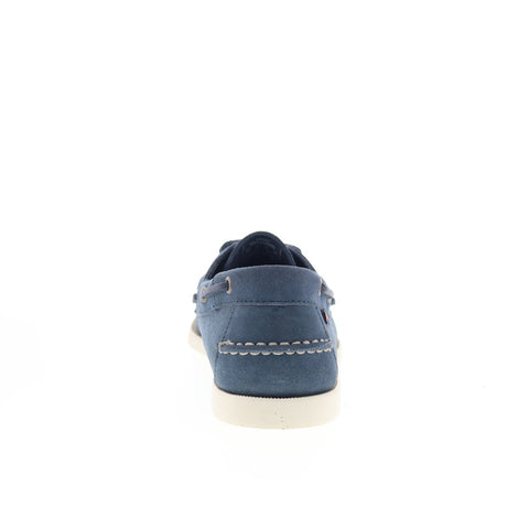 Sebago Portland Roughout Mens Blue Suede Loafers & Slip Ons Boat Shoes