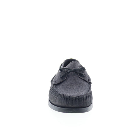 Sebago Portland Glitter Mens Black Synthetic Loafers & Slip Ons Boat Shoes