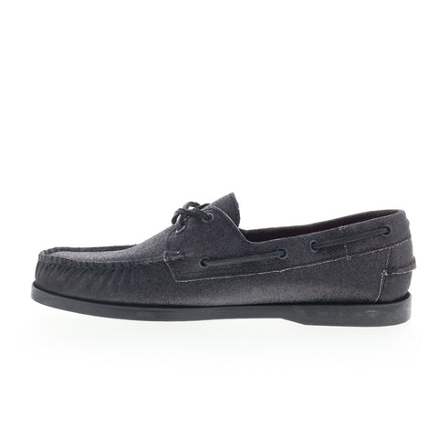 Sebago Portland Glitter Mens Black Synthetic Loafers & Slip Ons Boat Shoes