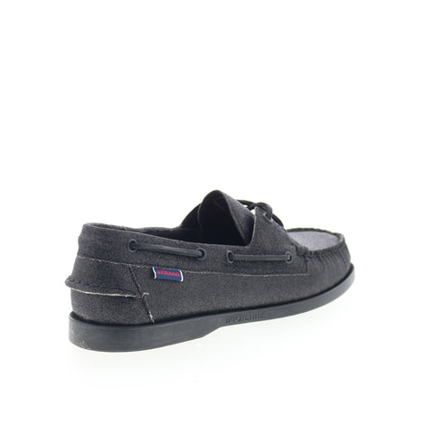 Sebago Portland Glitter Mens Black Synthetic Loafers & Slip Ons Boat Shoes