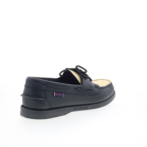 Sebago Portland Vamp Glitter Mens Black Loafers & Slip Ons Boat Shoes