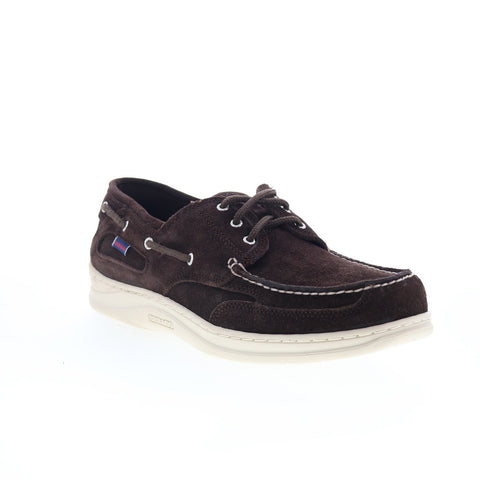 Sebago Scotty 71131QW-ABU Mens Brown Suede Loafers & Slip Ons Boat Shoes