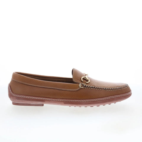 T.B. Phelps 713-10 Mens Brown Leather Loafers & Slip Ons Casual Shoes