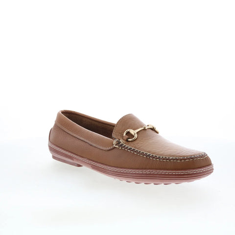 T.B. Phelps 713-10 Mens Brown Leather Loafers & Slip Ons Casual Shoes