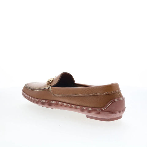 T.B. Phelps 713-10 Mens Brown Leather Loafers & Slip Ons Casual Shoes