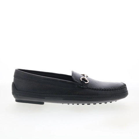 T.B. Phelps 713-20 Mens Black Leather Loafers & Slip Ons Casual Shoes