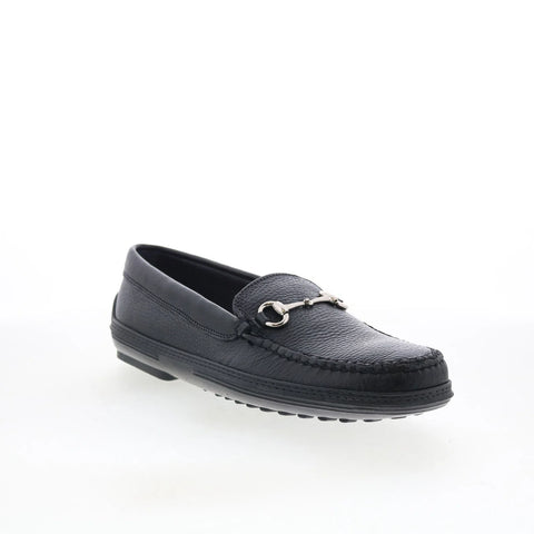 T.B. Phelps 713-20 Mens Black Leather Loafers & Slip Ons Casual Shoes
