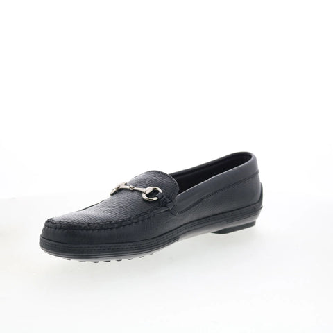 T.B. Phelps 713-20 Mens Black Leather Loafers & Slip Ons Casual Shoes