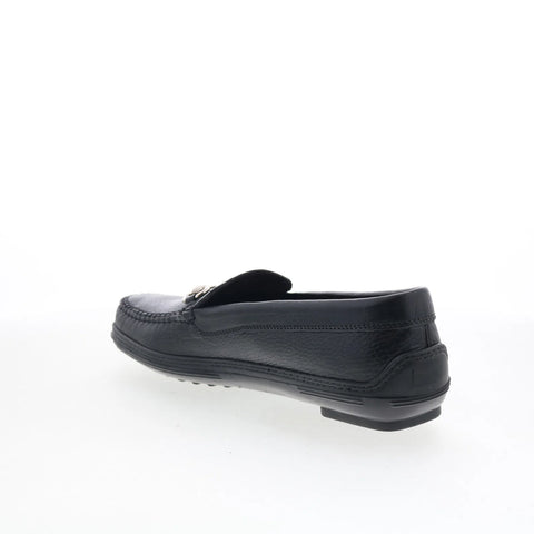 T.B. Phelps 713-20 Mens Black Leather Loafers & Slip Ons Casual Shoes