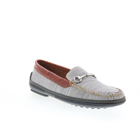 T.B. Phelps Mesh Horse Bit Driver 718-42 Mens Gray Loafers Moccasin Shoes