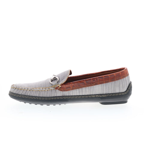 T.B. Phelps Mesh Horse Bit Driver 718-42 Mens Gray Loafers Moccasin Shoes