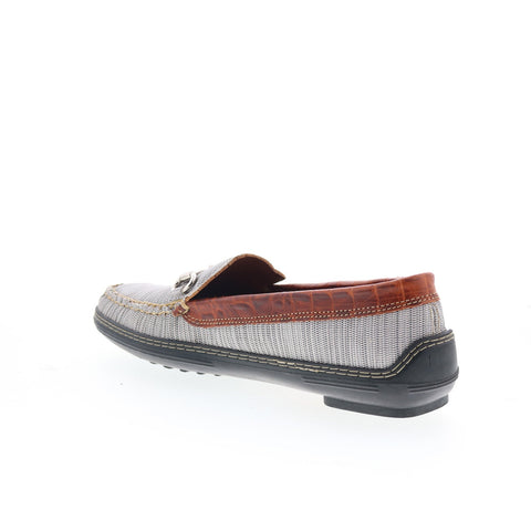 T.B. Phelps Mesh Horse Bit Driver 718-42 Mens Gray Loafers Moccasin Shoes