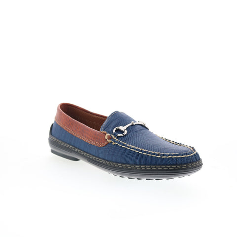 T.B. Phelps Mesh Horse Bit Driver 718-50 Mens Blue Loafers Moccasin Shoes