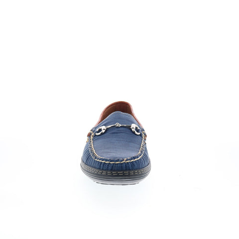 T.B. Phelps Mesh Horse Bit Driver 718-50 Mens Blue Loafers Moccasin Shoes