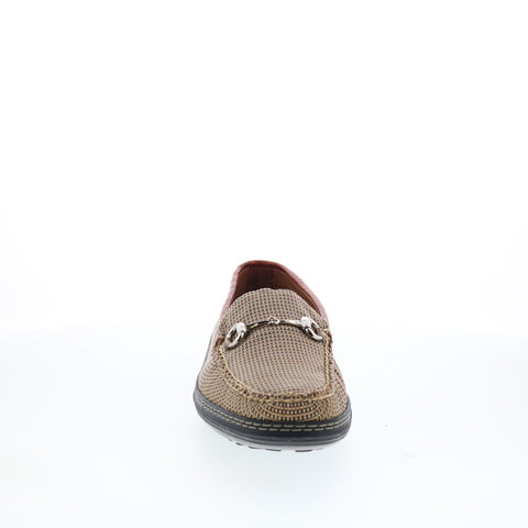 T.B. Phelps Mesh Horse Bit Driver 718-52 Mens Brown Loafers Moccasin Shoes