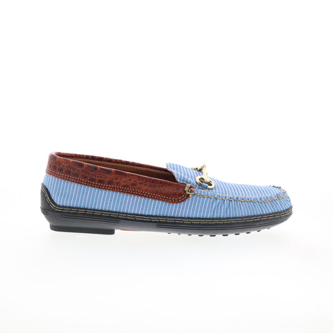 T.B. Phelps Traditions Mesh Horse Bit 718-59 Mens Blue Loafers Casual Shoes