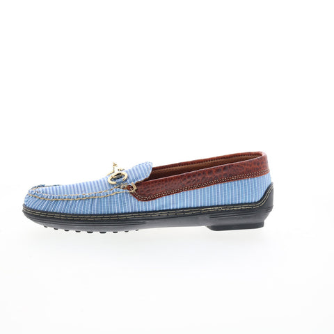 T.B. Phelps Traditions Mesh Horse Bit 718-59 Mens Blue Loafers Casual Shoes