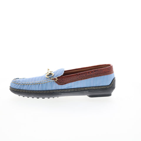 T.B. Phelps Traditions Mesh Horse Bit 718-59 Mens Blue Loafers Casual Shoes