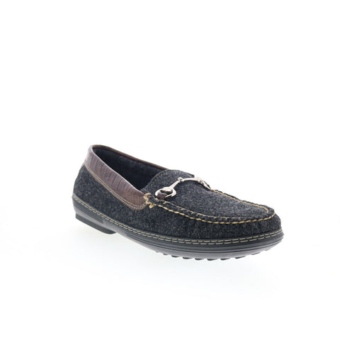 T.B. Phelps Wool Horse Bit 720-42 Mens Gray Slip On Loafers Moccasin Shoes