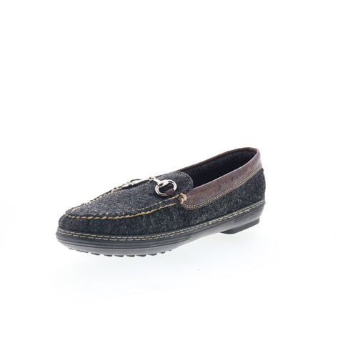 T.B. Phelps Wool Horse Bit 720-42 Mens Gray Slip On Loafers Moccasin Shoes