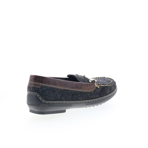 T.B. Phelps Wool Horse Bit 720-42 Mens Gray Slip On Loafers Moccasin Shoes