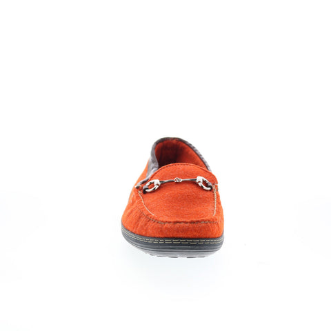 T.B. Phelps Wool Horse Bit 720-57 Mens Orange Loafers Moccasin Shoes