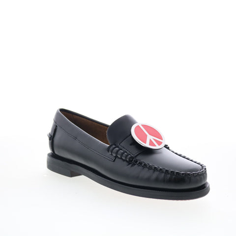 Sebago Dan Charms 72112QW-AB1 Womens Black Loafers & Slip Ons Casual Shoes