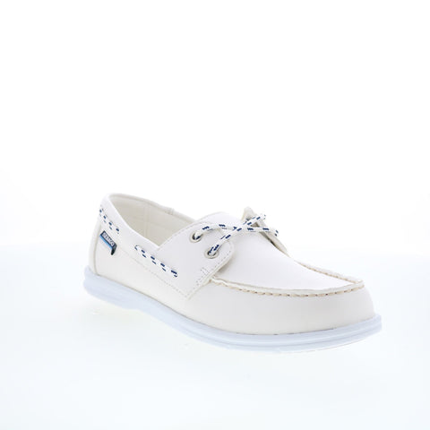 Sebago Jackman 72113LW-911 Womens White Loafers & Slip Ons Boat Shoes