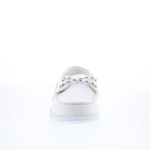 Sebago Jackman 72113LW-911 Womens White Loafers & Slip Ons Boat Shoes