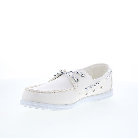 Sebago Jackman 72113LW-911 Womens White Loafers & Slip Ons Boat Shoes