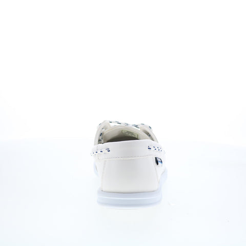 Sebago Jackman 72113LW-911 Womens White Loafers & Slip Ons Boat Shoes