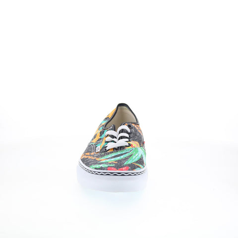 Vans Authentic 721356 Mens Black Canvas Lifestyle Sneakers Shoes