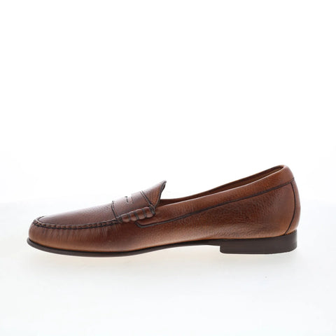 T.B. Phelps 7301-9-100 Mens Brown Leather Loafers & Slip Ons Penny Shoes