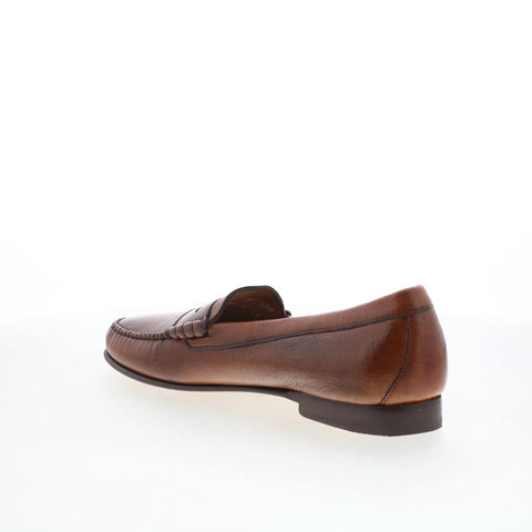 T.B. Phelps 7301-9-100 Mens Brown Leather Loafers & Slip Ons Penny Shoes