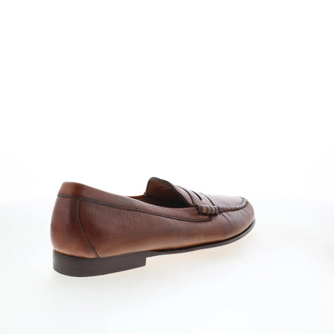 T.B. Phelps 7301-9-100 Mens Brown Leather Loafers & Slip Ons Penny Shoes