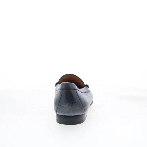 T.B. Phelps 7301-9-100 Mens Blue Leather Loafers & Slip Ons Penny Shoes