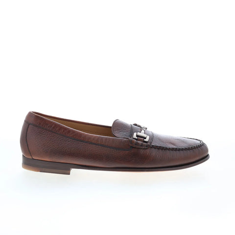 T.B. Phelps 7302-9-100 Mens Brown Leather Loafers & Slip Ons Casual Shoes