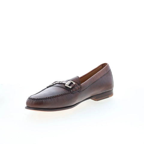 T.B. Phelps 7302-9-100 Mens Brown Leather Loafers & Slip Ons Casual Shoes