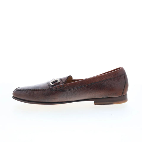 T.B. Phelps 7302-9-100 Mens Brown Leather Loafers & Slip Ons Casual Shoes