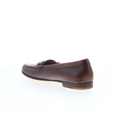 T.B. Phelps 7302-9-100 Mens Brown Leather Loafers & Slip Ons Casual Shoes